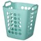 Flexible Plastic Laundry Basket - Square Storage Hamper with Side Handles for Easy Carrying - Versatile Organizer for Laundry, and Household Storage